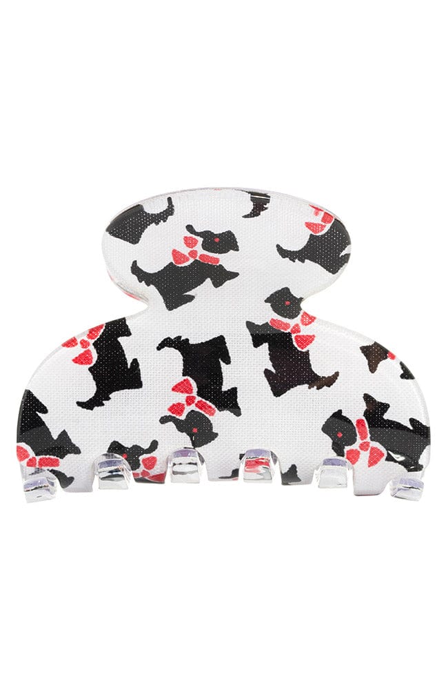 Small Couture Claw Clip - Scottie Dog
