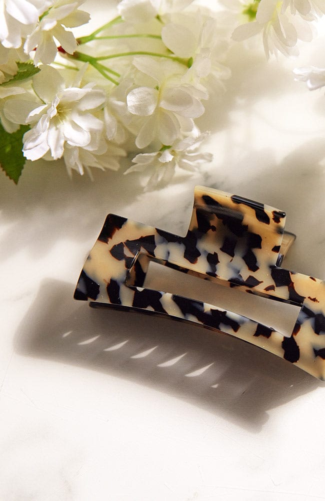 Large Cutout Rectangle Claw Clip - Classic