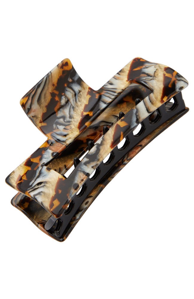Large Cutout Rectangle Claw Clip - Classic