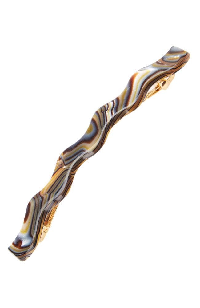 Wavy Long and Skinny Barrette - Classic
