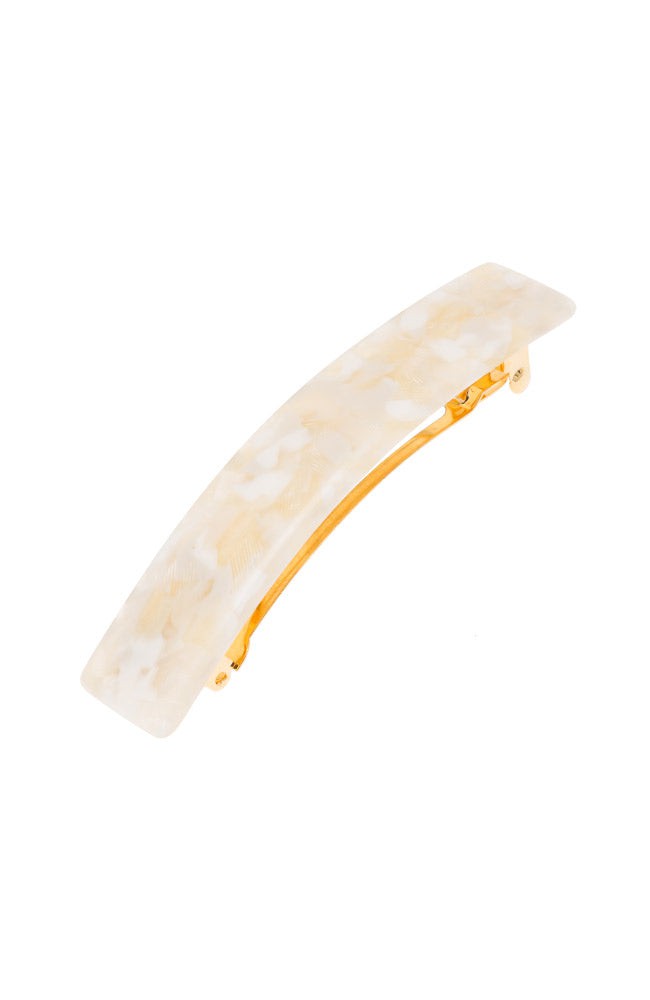 Classic Rectangle Barrette - Pavlova