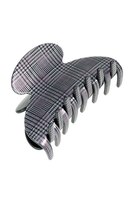 Couture Claw Clip - Plaid Black
