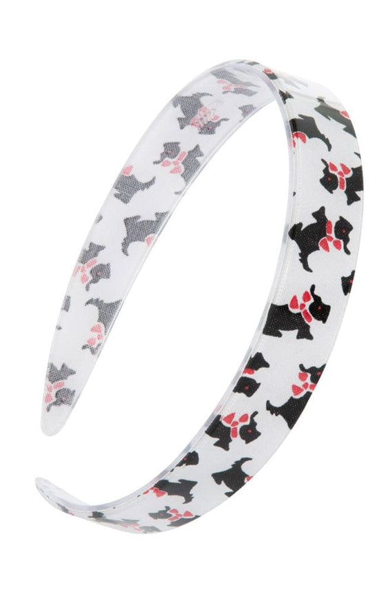 3/4" Headband - Scottie Dog