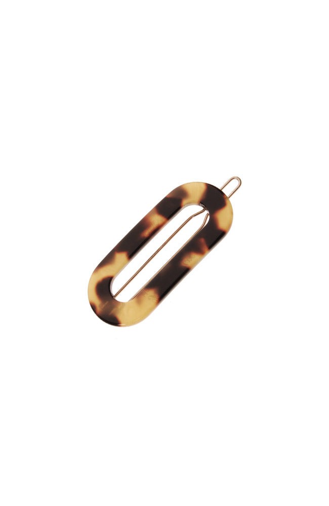 Mini Oval Tige Boule Barrette - French Classic