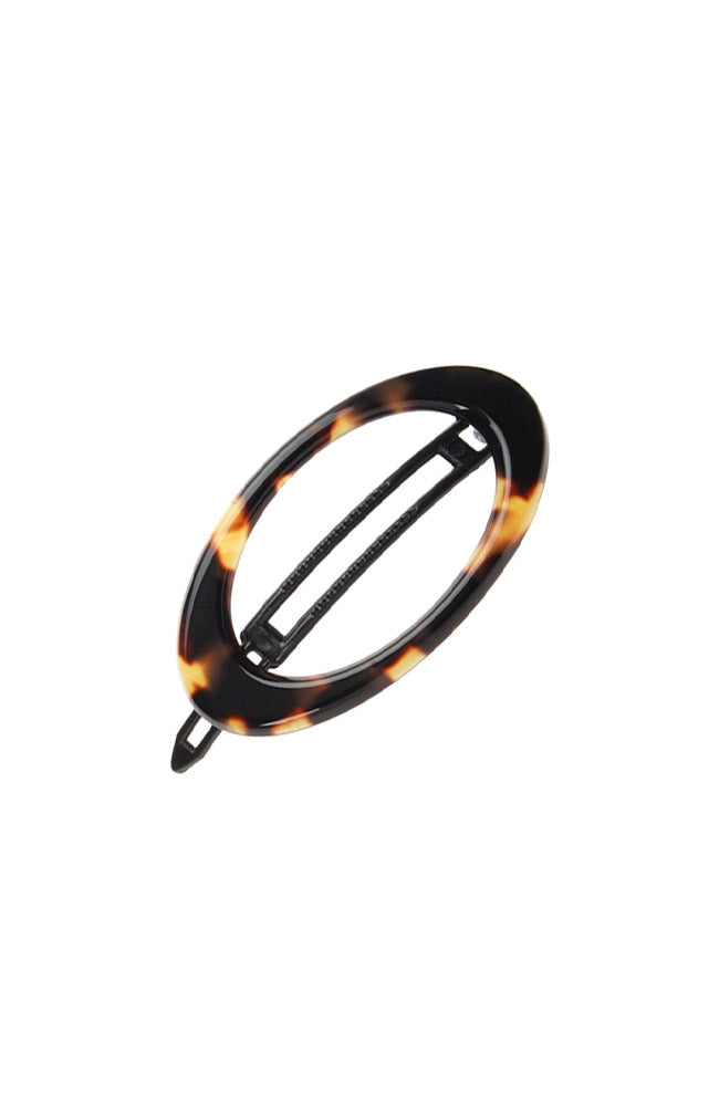 Cutout Oval Plastic Tige Boule Barrette - Classic