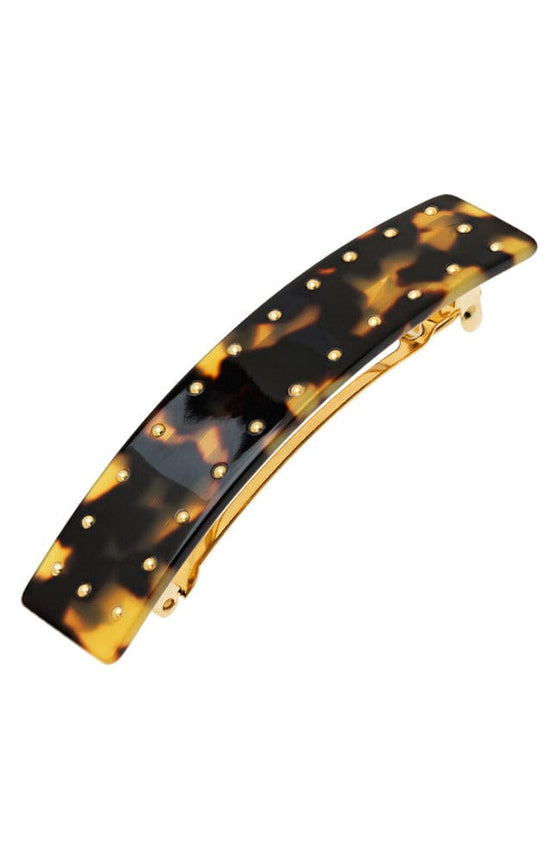 Studded Rectangle Barrette